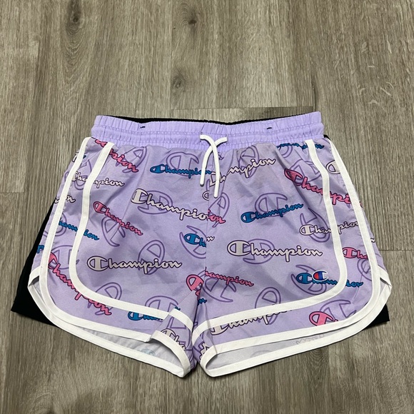 Champion Other - Champion girls pack of purple and black shorts, NWOT size 7/8 (M)